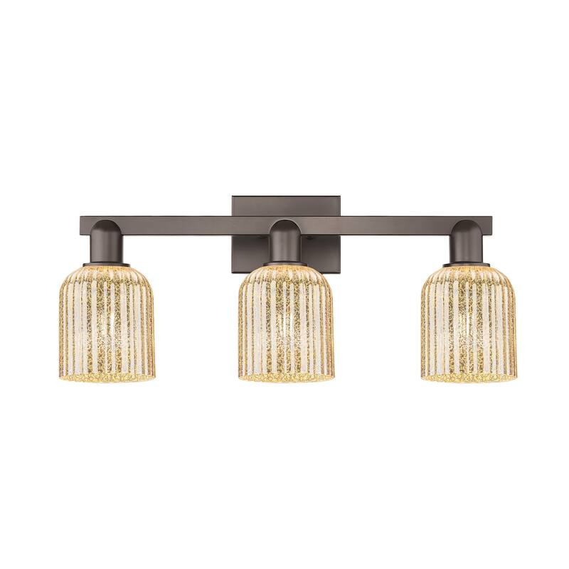 Innovations Lighting 716-3W-11-24 Bridal Veil Vanity Bridal Veil 3 - Oil Rubbed Bronze / Mercury
