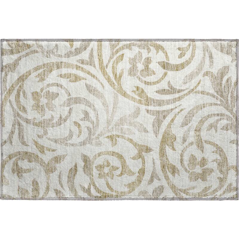 Premium Washable Super Soft Contempory Scroll Mayfield Rug