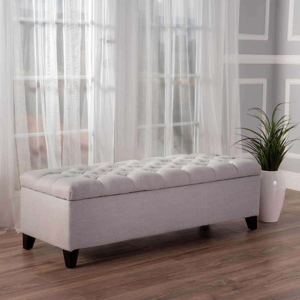 Ottilie Button-tufted Storage Ottoman Bench by Christopher Knight Home