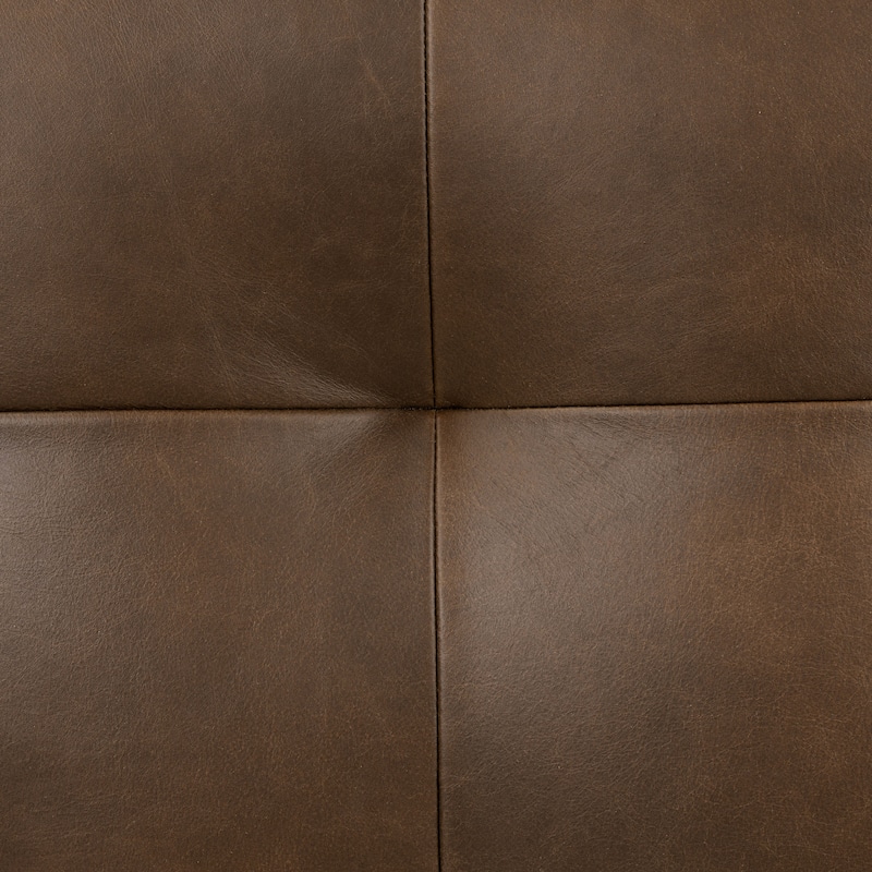 Poly & Bark Napa Ottoman - Full Grain Genuine Italian Leather