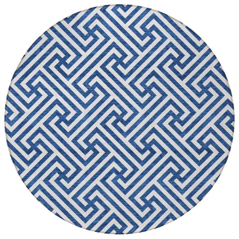 HomeRoots Geometric Transitional Rectangle Outdoor Rug