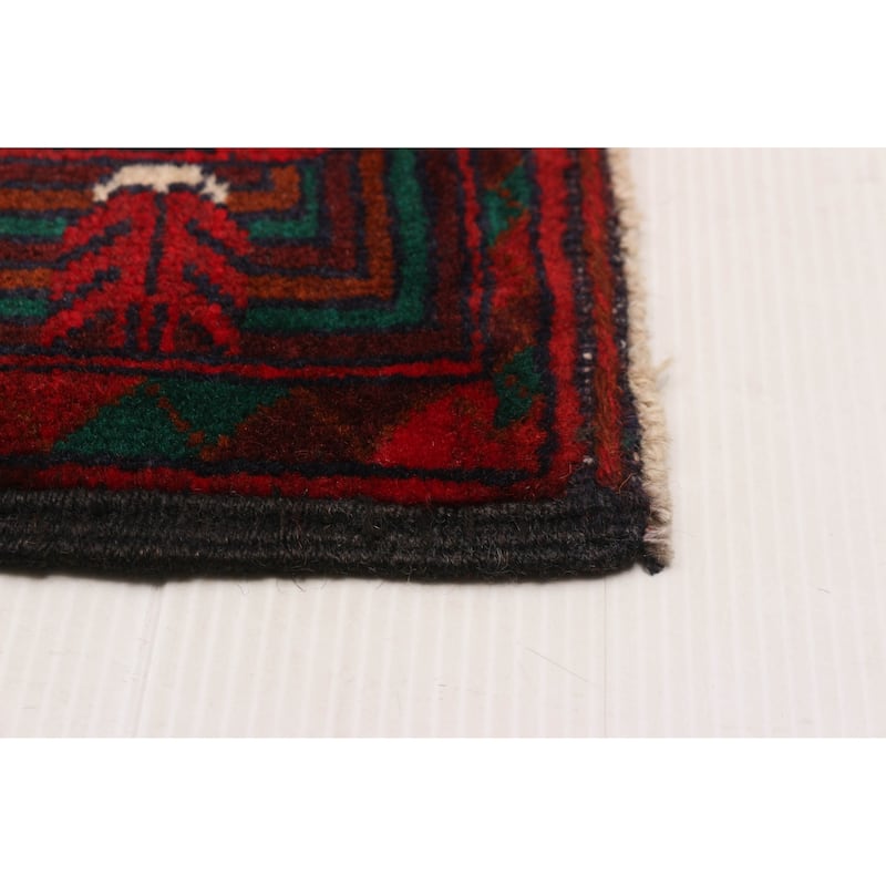 Teimani Red Rug 3'10" x 6'7" - 3'10 x 6'7