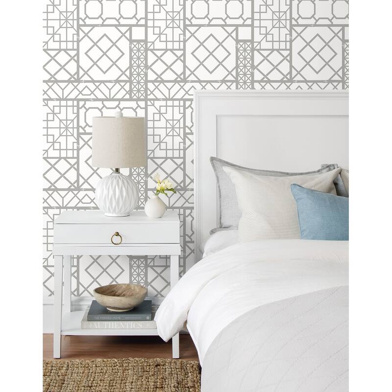 NextWall Garden Trellis Peel and Stick Wallpaper