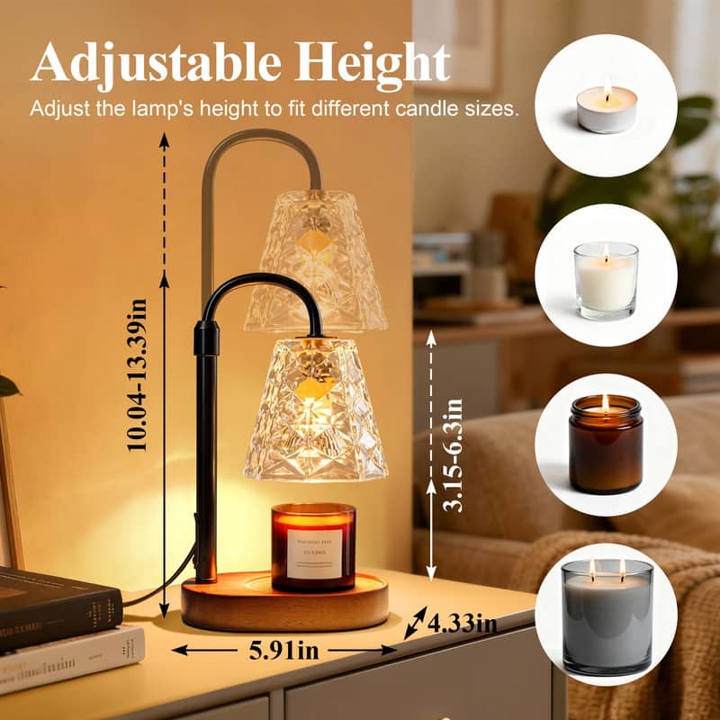 Candle Warmer Lamp with Timer, Wax Melt Warmer for Scented Jar