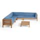 Option Teak Finish + Blue