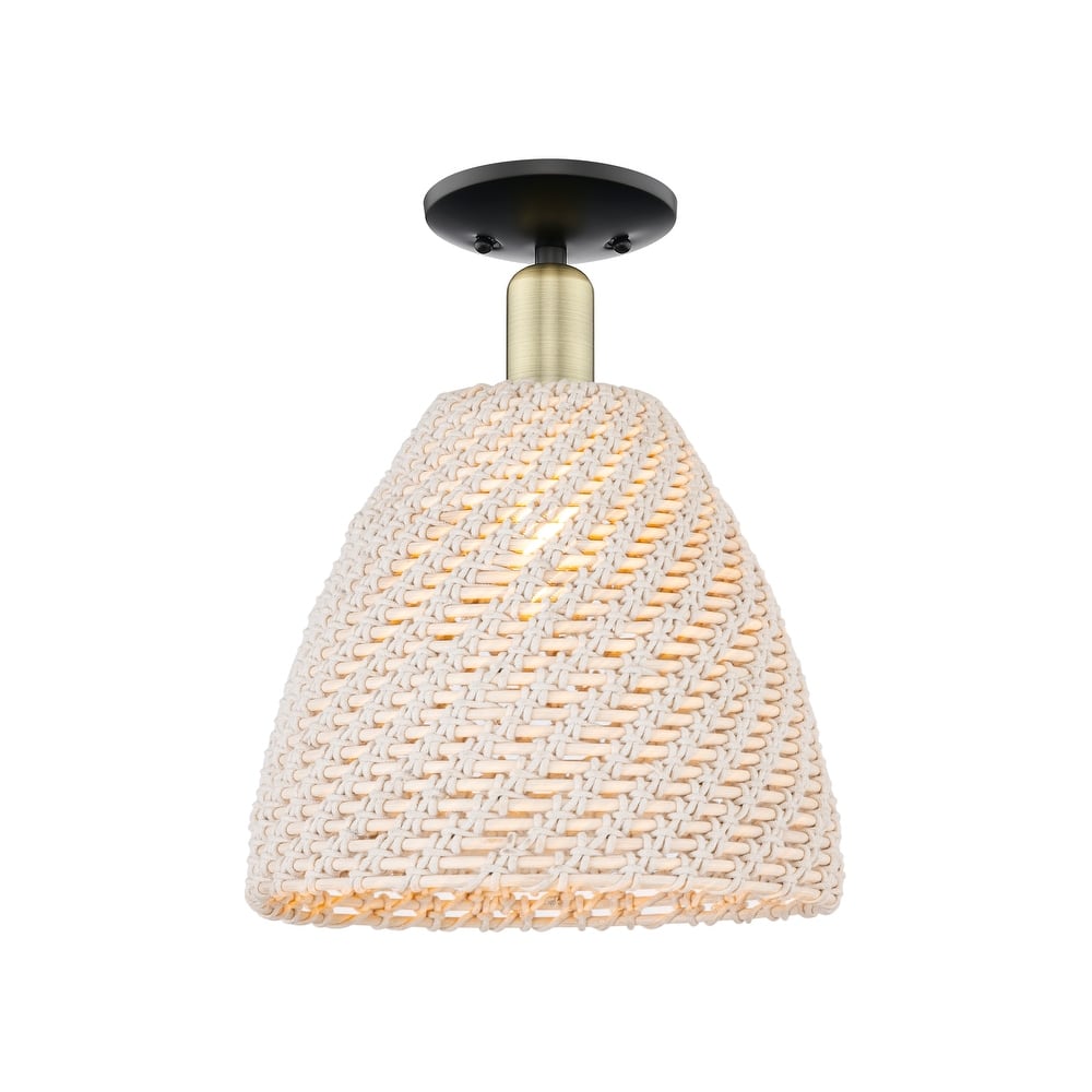 Innovations Lighting Downtown Urban - Natural Ballston Dome - 1 Light 12" Semi-Flush Mount Light