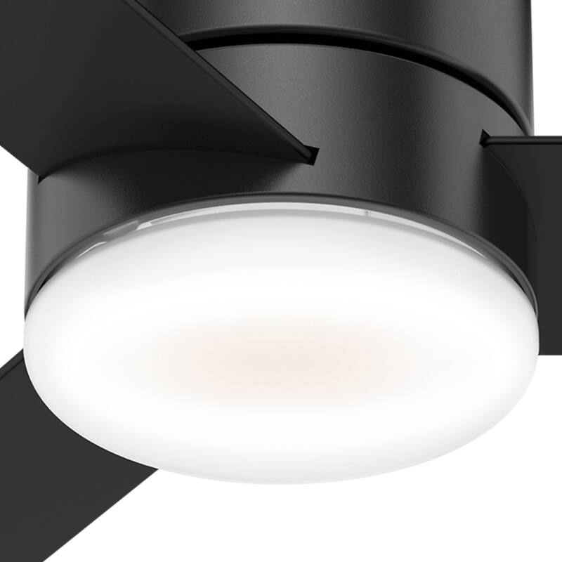 Hunter 44" Minimus Low Profile Ceiling Fan with LED Light, Handheld Remote - Contemporary, Transitional