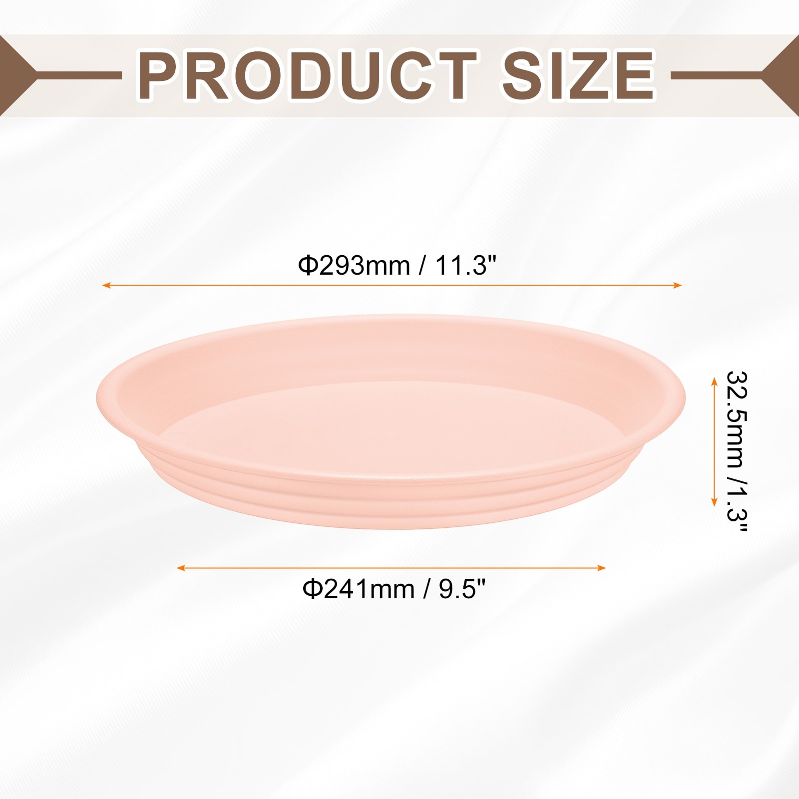 Plastic Plant Saucer Round Drip Trays Flower Pot Saucers Flower Base Bottom Drainage Tray for Indoors Outdoors Planter