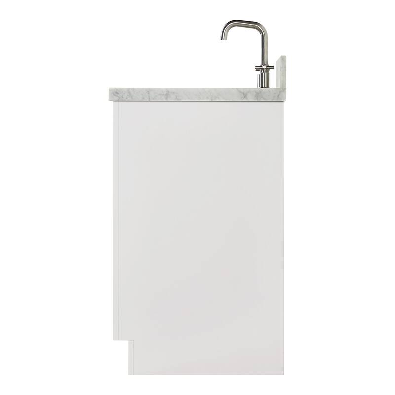 Ariel P37RCWOVO Milan 37" Free Standing Single Oval Basin Vanity Set