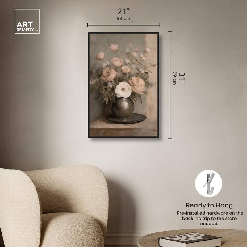 Porcelain Pink Canvas by Art Remedy