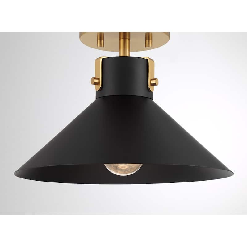 1-Light Ceiling Light and Brass By Trade Winds