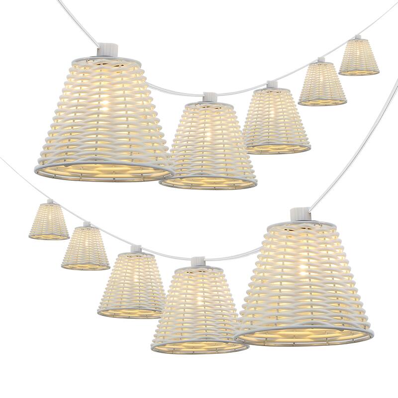 JONATHAN Y 10 ft G40 String Lights - 10 Bulbs, Indoor/Outdoor Use - 10 Light - 10 ft. - White
