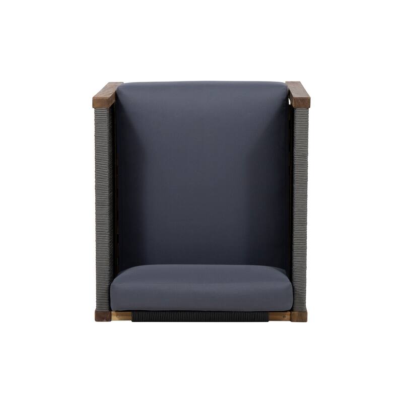 Acacia Wood Accent Chairs Set of 2 for Patios, Gardens