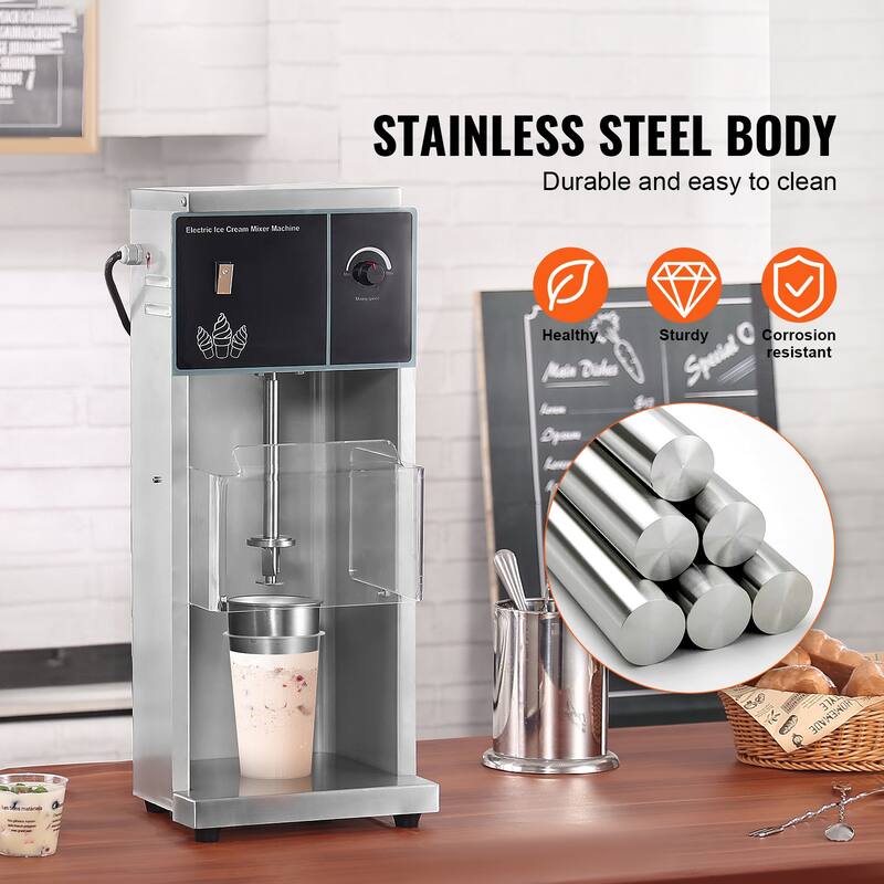 Ice Cream Blender, High-Speed Ice Cream Maker Mixer Stir Machine, Stepless Speed Adjustment