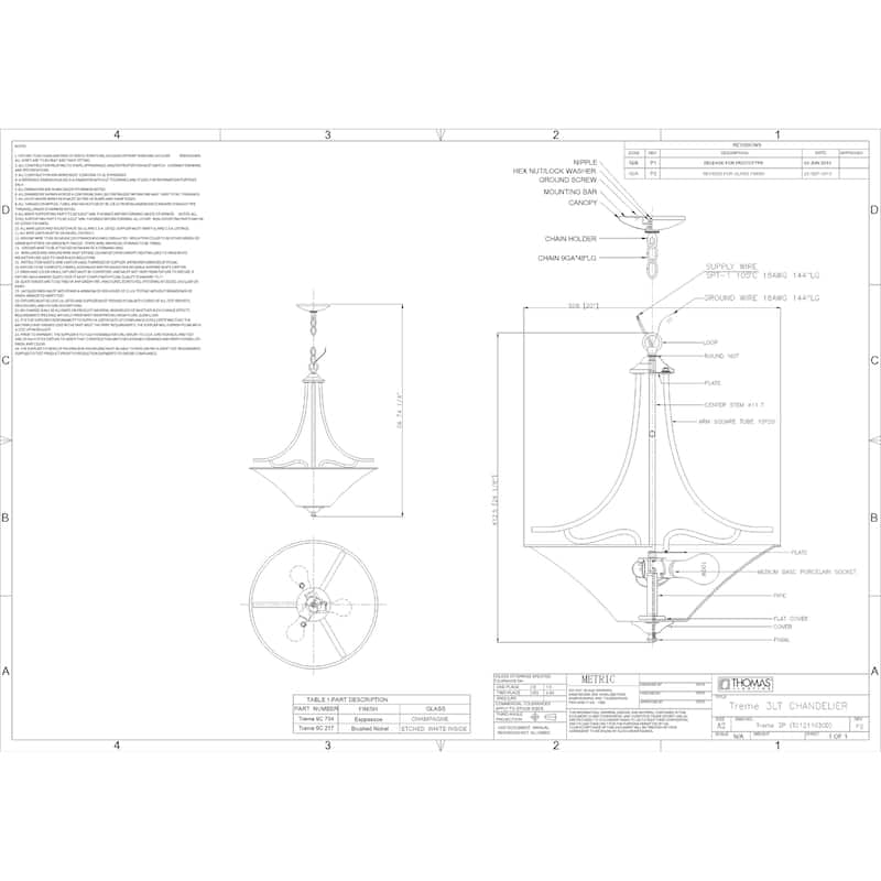 Elk Home Treme Brushed Nickel With White Etched Glass 3 Light Pendant