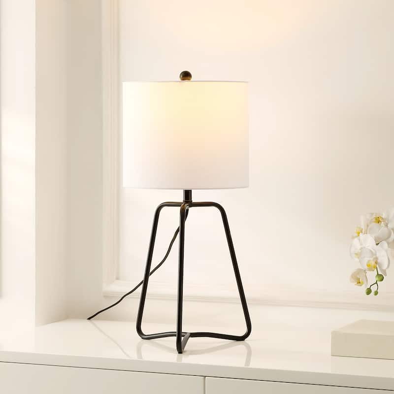 SAFAVIEH Lighting Ibtissam 20" Modern & Contemporary Table Lamp - 11" W x 11" D x 24" H - 11Wx11Dx24H