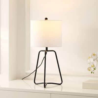 SAFAVIEH Lighting Ibtissam 20" Modern & Contemporary Table Lamp - 11" W x 11" D x 24" H - 11Wx11Dx24H