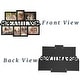 preview thumbnail 7 of 5, Family Collage Picture Frame with 7 Openings for Three 4x6 and Four 5x7 Photos (Black)