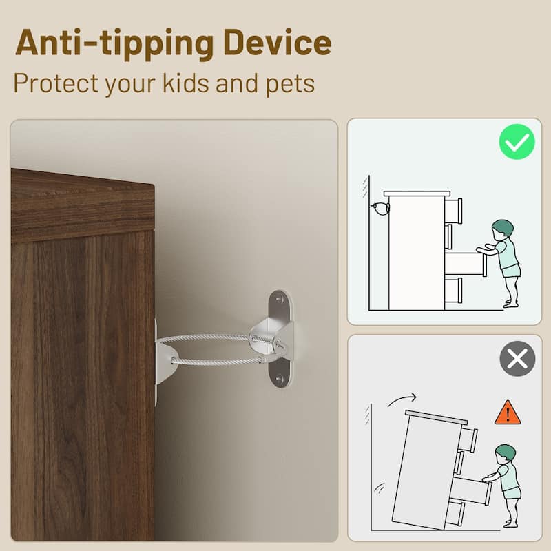 5 Drawer Tall Dresser for Bedroom, Slim Boho Bedroom Furniture