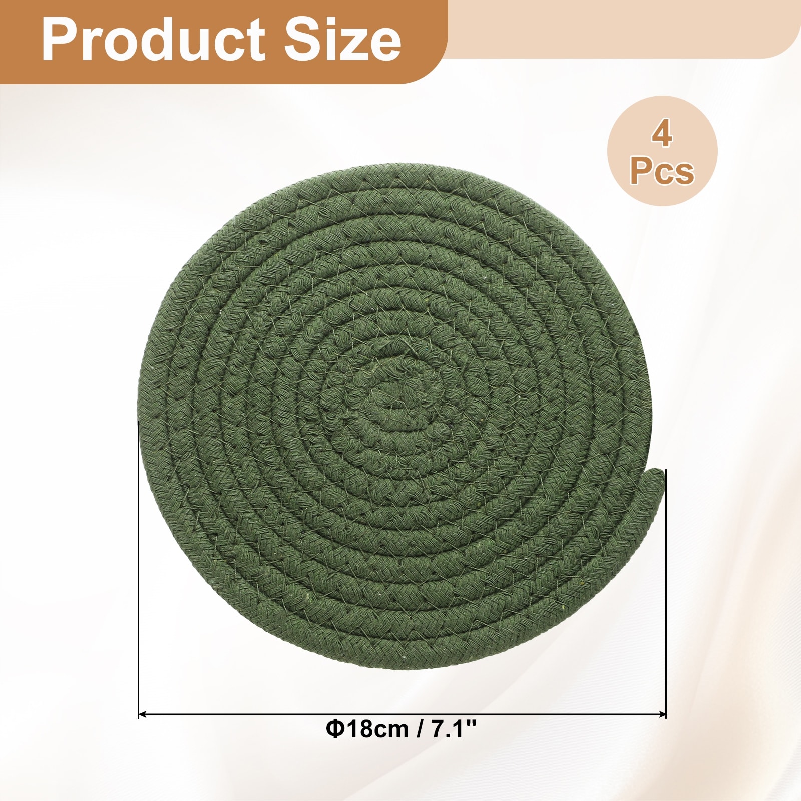 Round Braided Placemats, Woven Placemat Kitchen Table Place Mat
