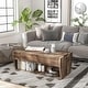 preview thumbnail 1 of 28, Furniture of America Rere Rustic 41-inch Wood 2-Shelf Lift-top Coffee Table