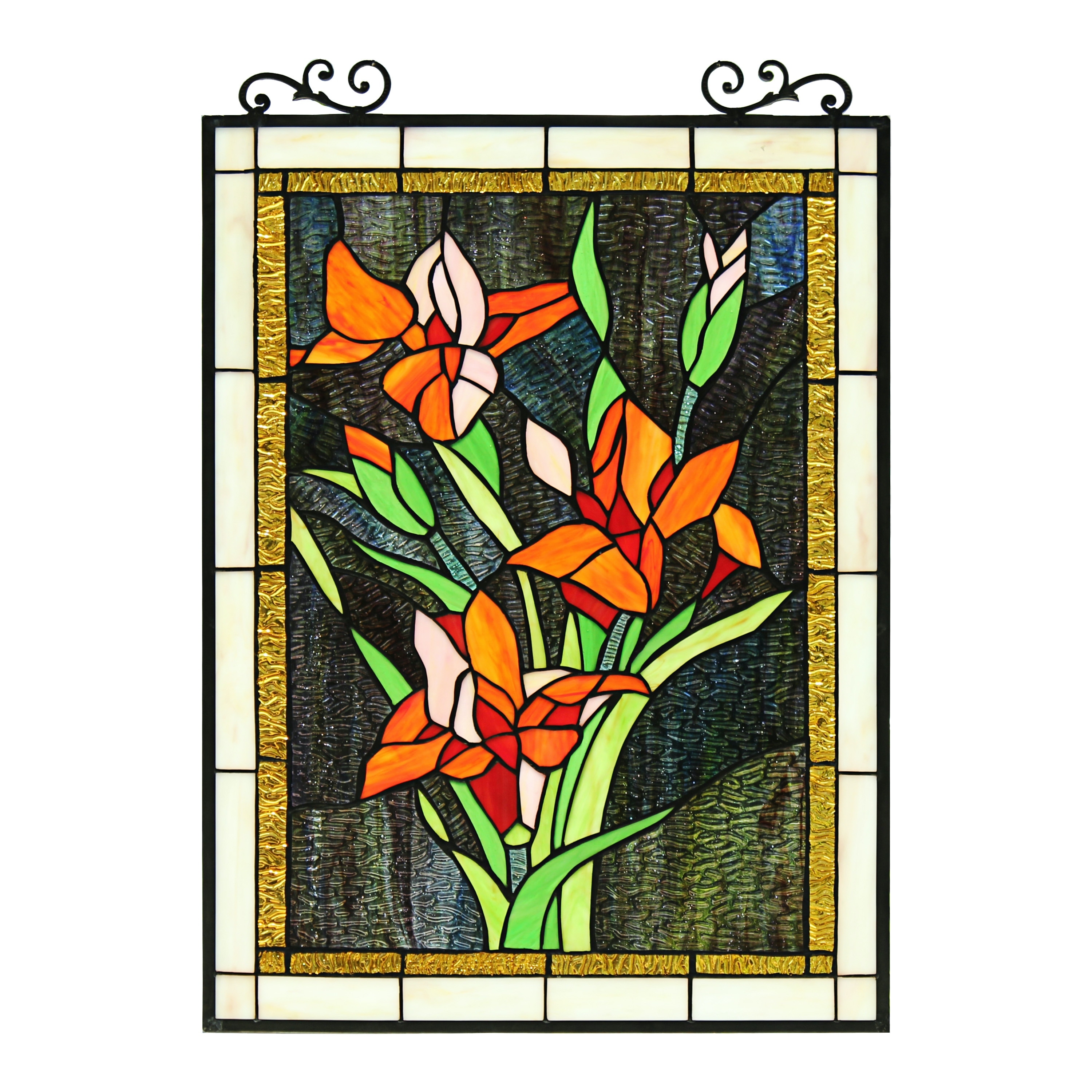 Floral Design Window Panel/ Suncatcher
