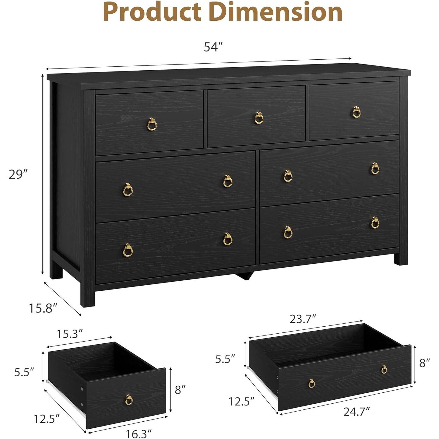 Rattan Dresser Storage Cabinet for Bedroom Living Room, Black - Overstock - 43646802 Rattan Dresser Storage Cabinet for Bedroom Living Room, Black - Overstock - 43646802