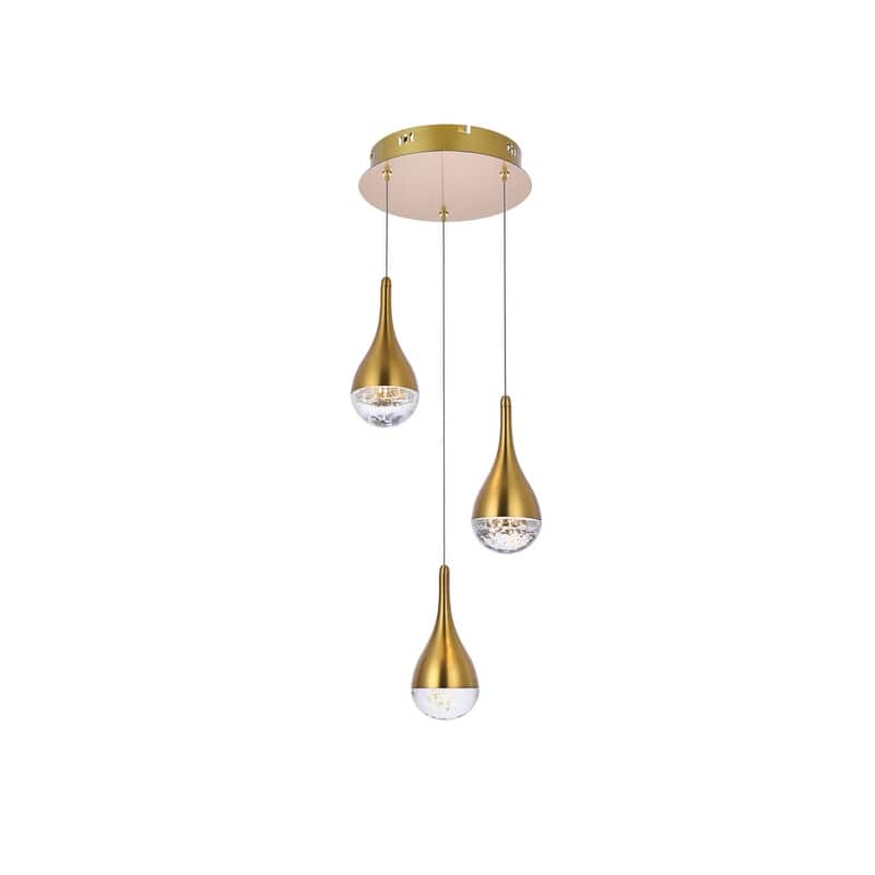 Indigo Home 10 inch LED pendant in satin gold