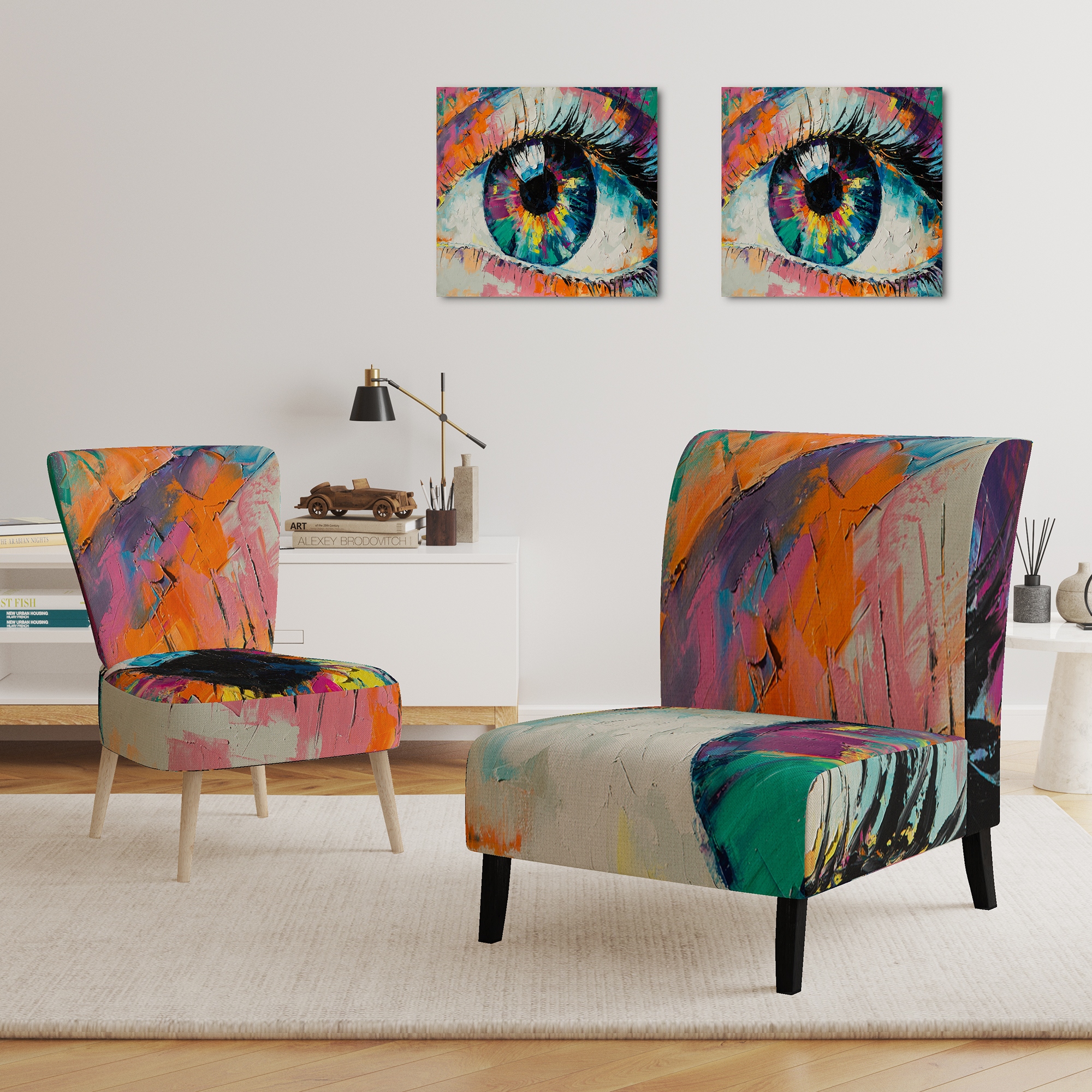 Colorful sales side chairs