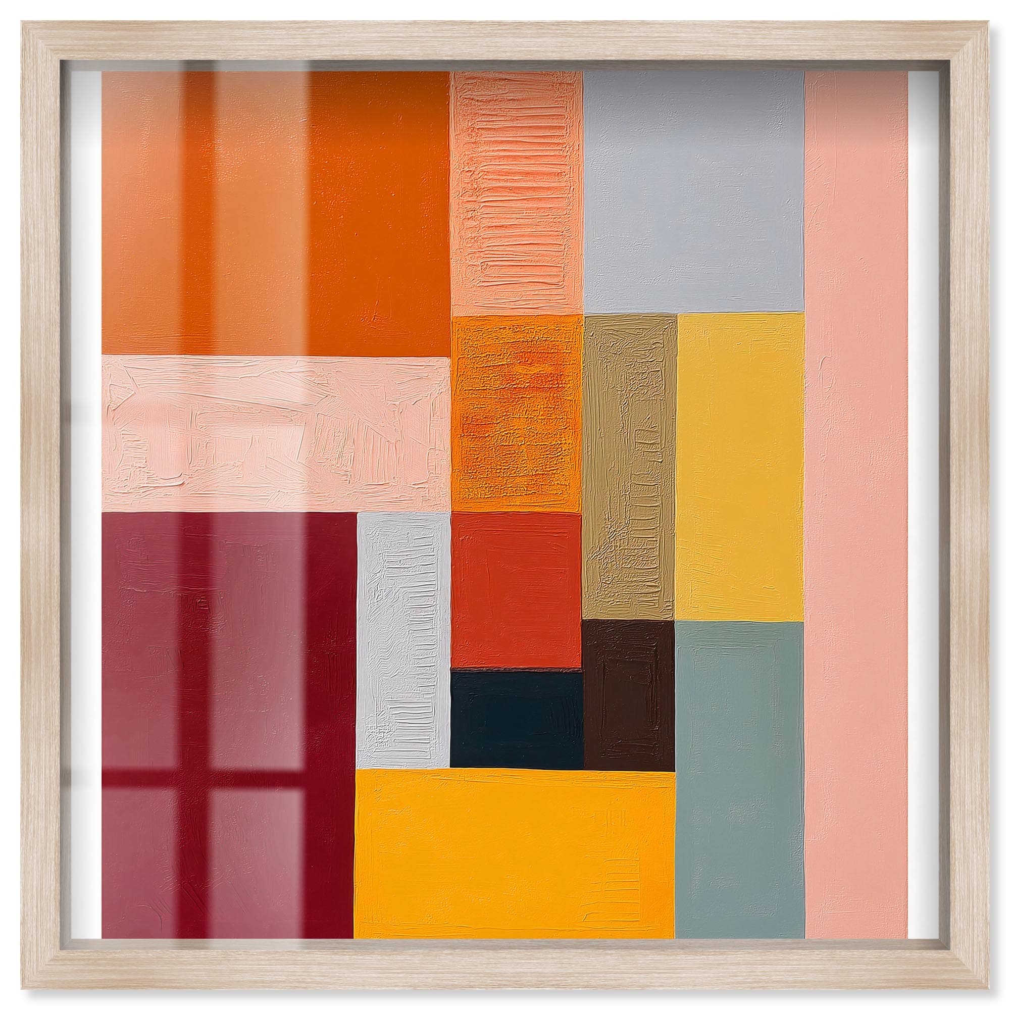 Weight of a Color II Abstract Decor Shadowbox Print by Art Remedy