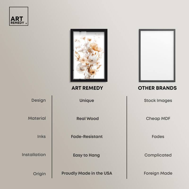 Parchment Petals Shadowbox by Art Remedy