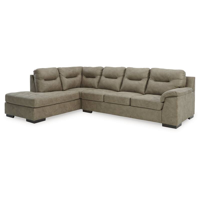 Signature Design by Ashley Maderla 2-Piece Sectional with Chaise - 124"W x 87"D x 38"H