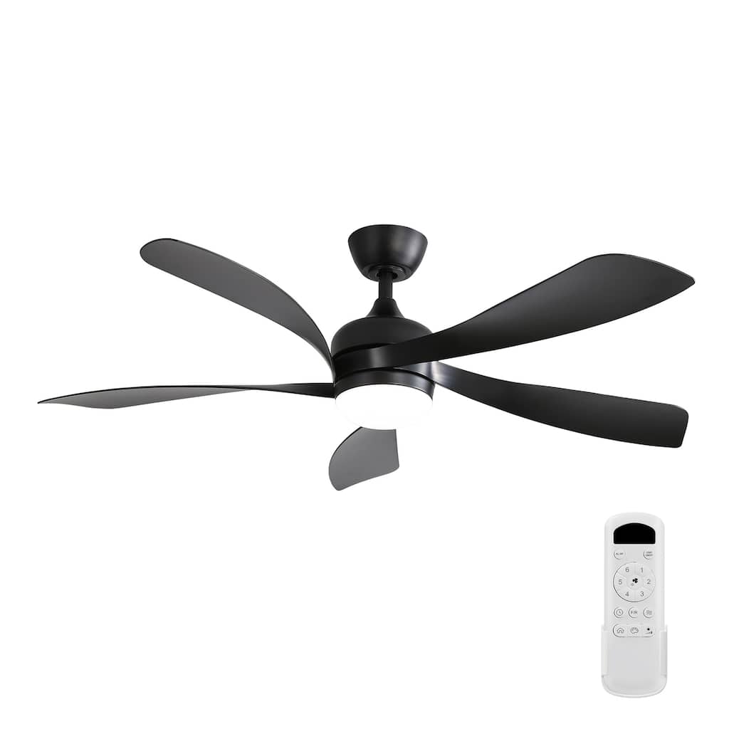 Anmytek 52 Inch Modern LED Ceiling Fan Dimmable Reversible DC Motor Remote Control - 52 Inch