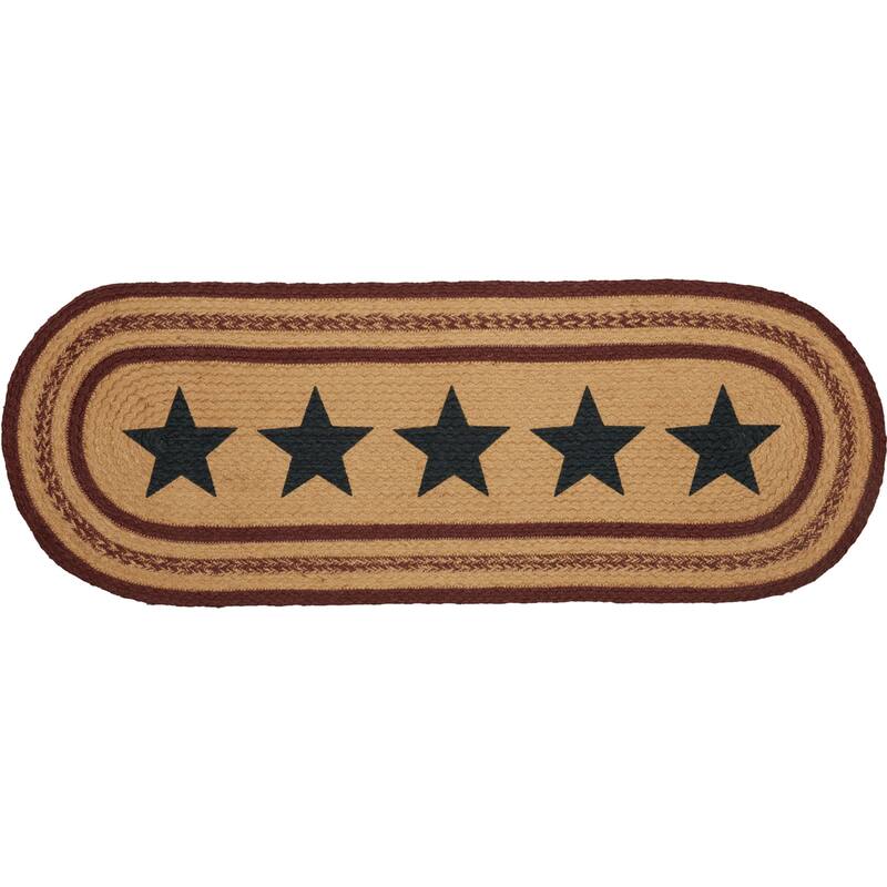 Potomac Stencil Stars Jute Runner