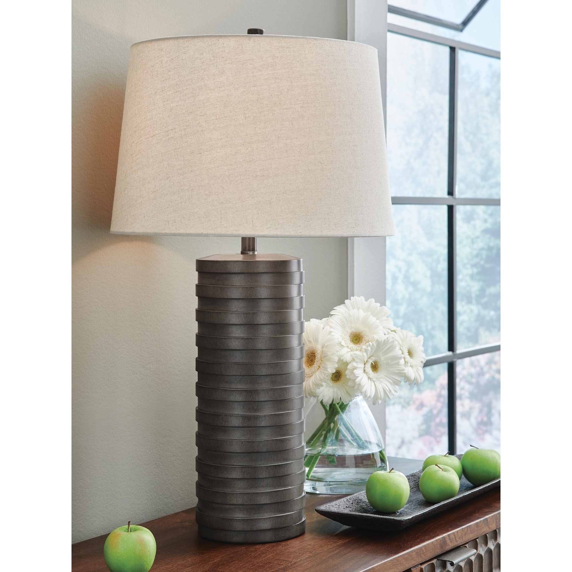 Signature Design by Ashley Neilett Antique Brown Table Lamp (Set of 2) - 16"W x 16"D x 28"H