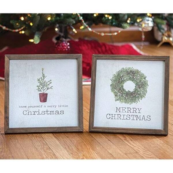 Shop Framed Christmas Watercolor Art Asst On Sale Overstock
