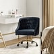 preview thumbnail 64 of 109, Modern Velvet Tufted Office Chair with Gold Metal Base by HULALA HOME
