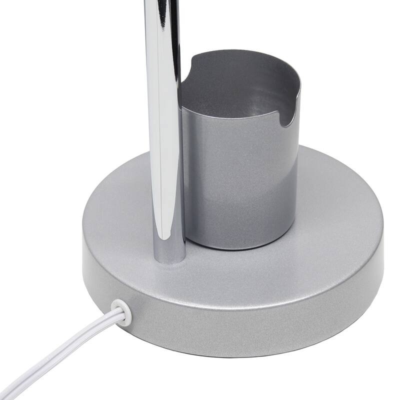 Gooseneck Desk Lamp with Adjustment Shade - 16.25" - Silver