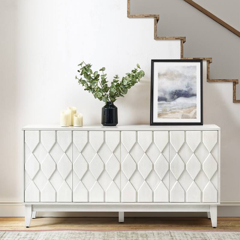 Olympia 60"Modern Storage Sideboard Storage with Adjustable Shelves By HULALA HOME