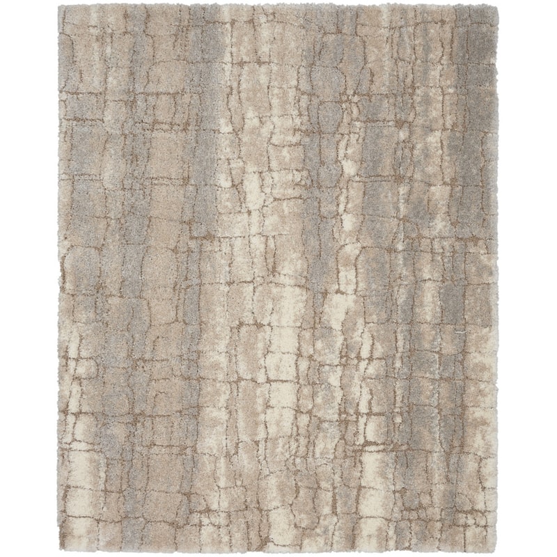Hobe Power Loomed Abstract Modern Stain Resistant Soft Area Rug By HomeRoots - 118' X '94' X '1.58