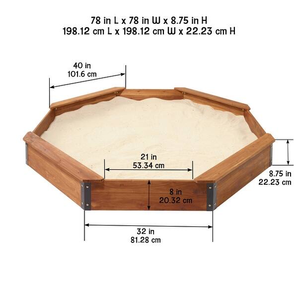 Badger Basket Octagon Sandbox XL with Liner and Cover