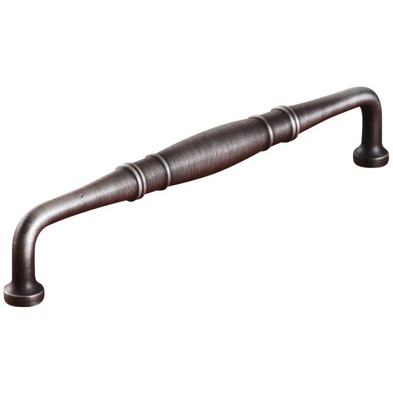 RK International PH 4621 Barrel 12" Center to Center Solid Metal - Distressed Nickel