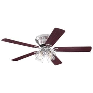 Westinghouse Contempra IV 52 in. Brushed Nickel Brown LED Indoor Ceiling Fan