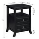 preview thumbnail 27 of 26, Convenience Concepts Melbourne 2 Drawer End Table with Shelf