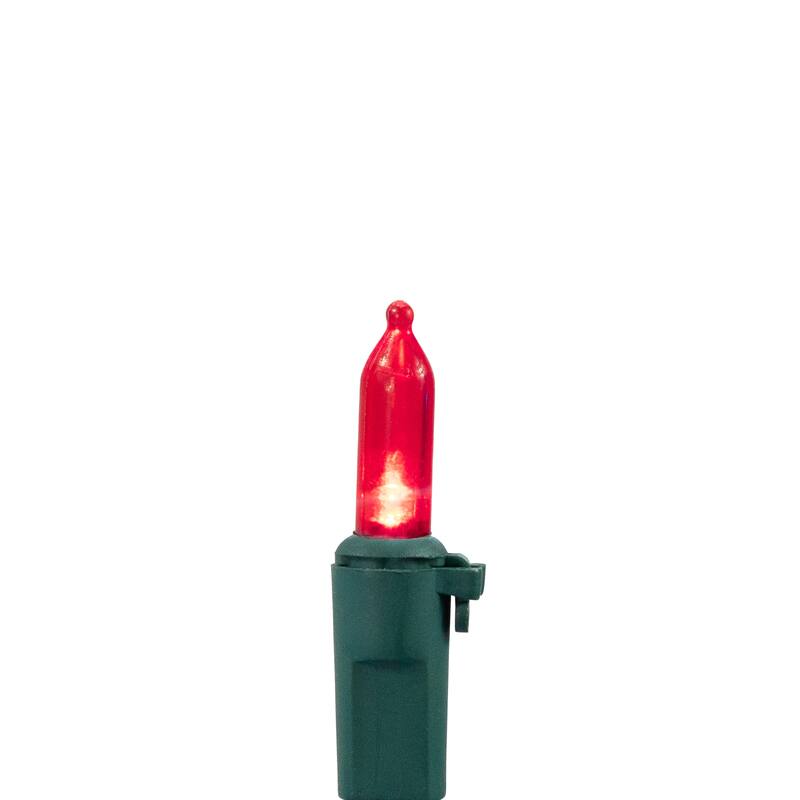 LED Mini Christmas String Lights - Red White and Blue - 15.5' Green Wire - 50ct
