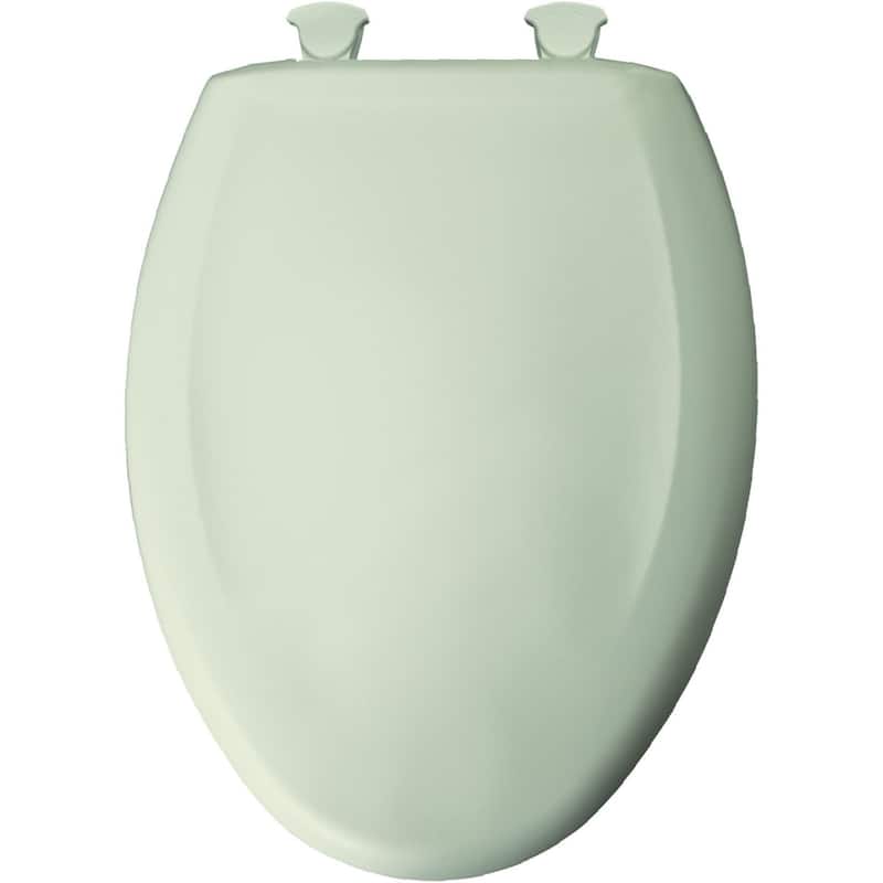 Bemis Elongated Plastic Toilet Seat in Ice Grey with STA-TITE Seat Fastening System, EasyClean & Change Blush ( )