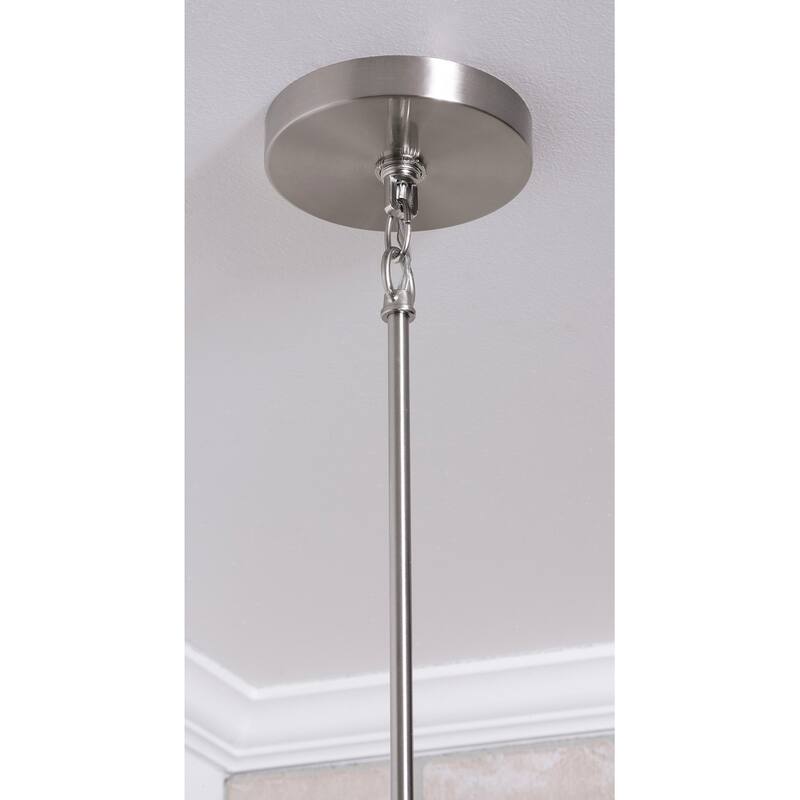 AFX CLNP18MB Pendant 3 Light 18" Wide Crystal Pendant with Fabric