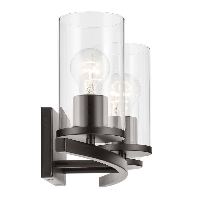 Kichler Lighting Crosby Bathroom Vanity Light with Clear Glass