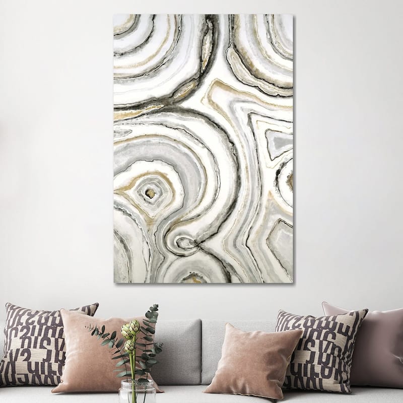 iCanvas "Shades Of Gray" by Liz Jardine Canvas Print - 60x40x1.5
