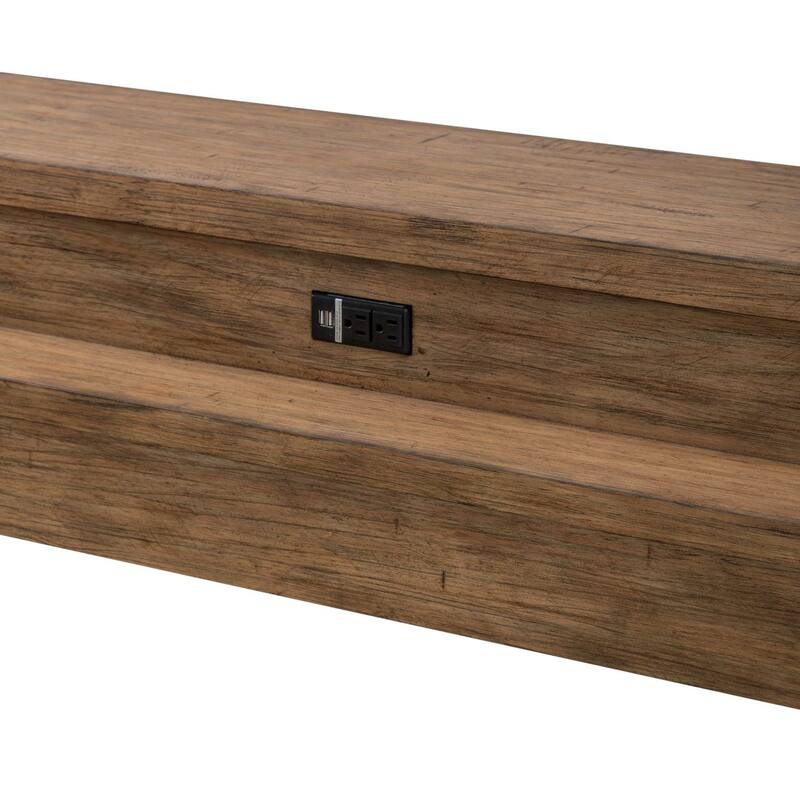 Pinebrook Ridge Weathered Toffee Console Bar Table